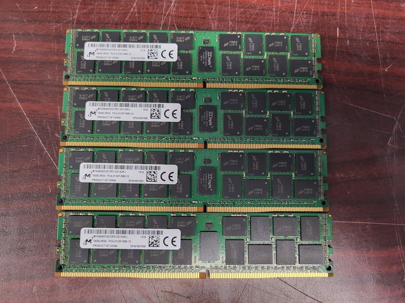 Micron (4X16GB) 64GB 2RX4 PC4-2133P-RB0-10 Registered ECC Memory #73