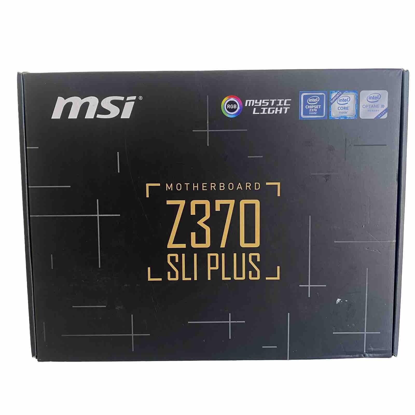 MSI - Z370 SLI PLUS (Socket LGA1151) USB 3.1 Gen 1&2 Motherboard -