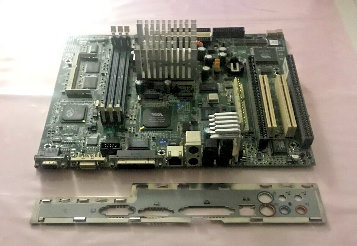 (VINTAGE) COMPAQ Motherboard TPN10-01 SOCKET 7 PS/2 AMD K6-2 +Heat Sink