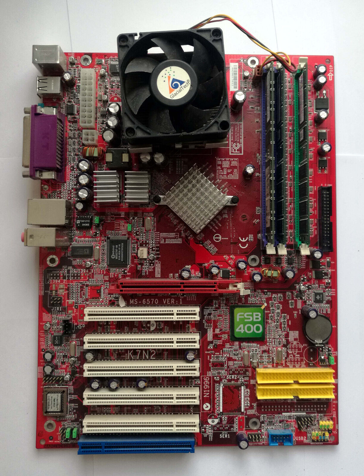 MSI K7N2 Motherboard with AMD Athlon XP 2600+ CPU and 2GB RAM - Test OK
