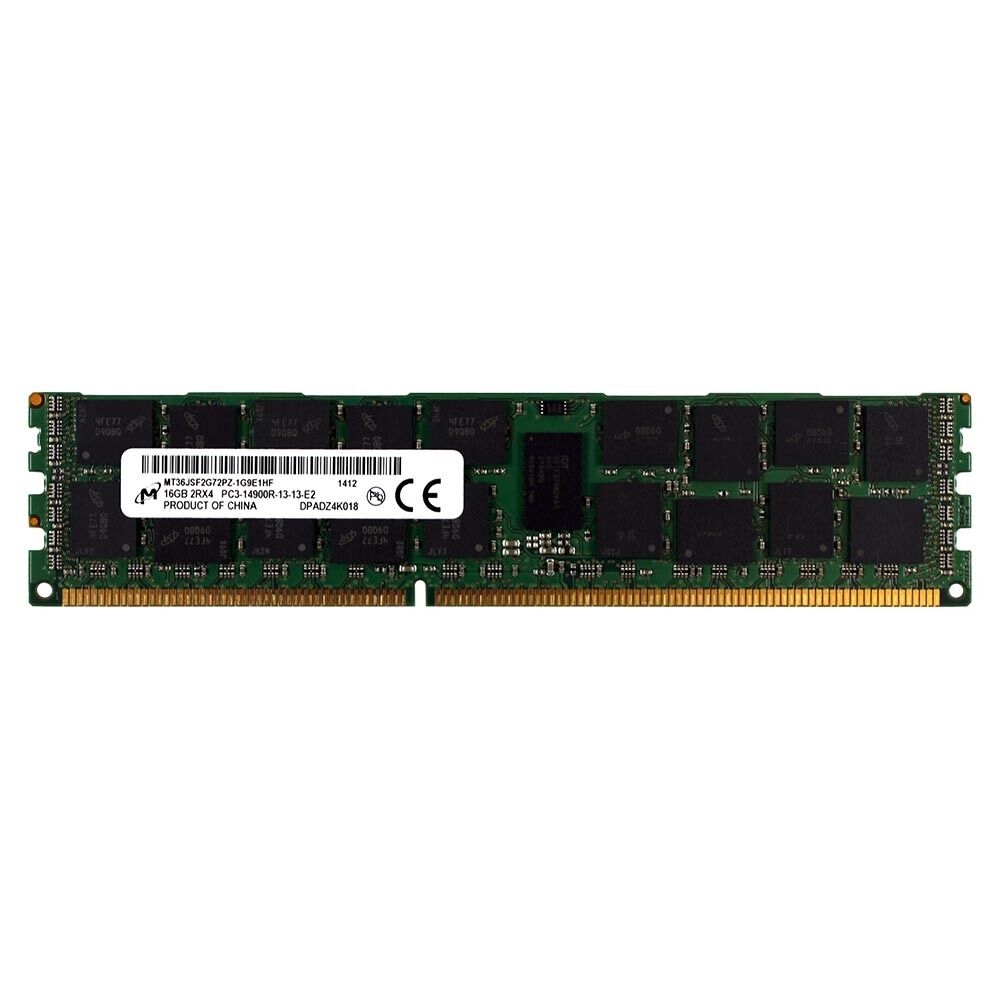 MICRON MT36JSF2G72PZ-1G9E1HF 16GB 2Rx4 DDR3 PC3-14900R 1866MHz DIMM MEMORY RAM