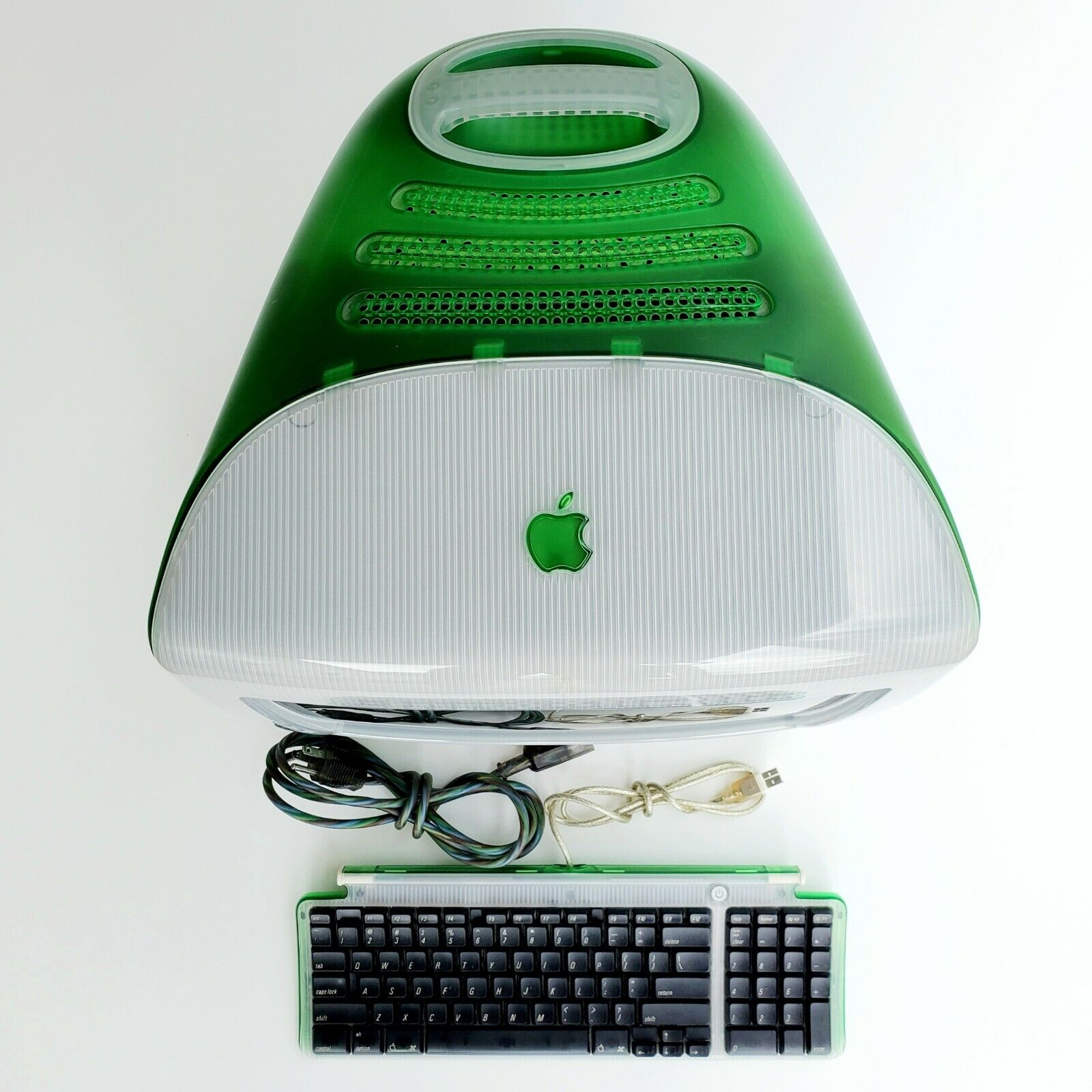 Apple iMac G3 333 Lime Green Mac O.S 8.6 Vintage Powers Up - Does Not Fully Load