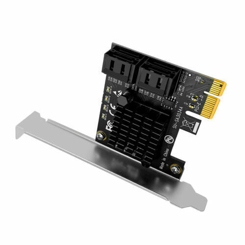 XT-XINTE 4 Port 6G SATA3.0 PCIe Controller Card PCI-e x1 to SATA III Adapter