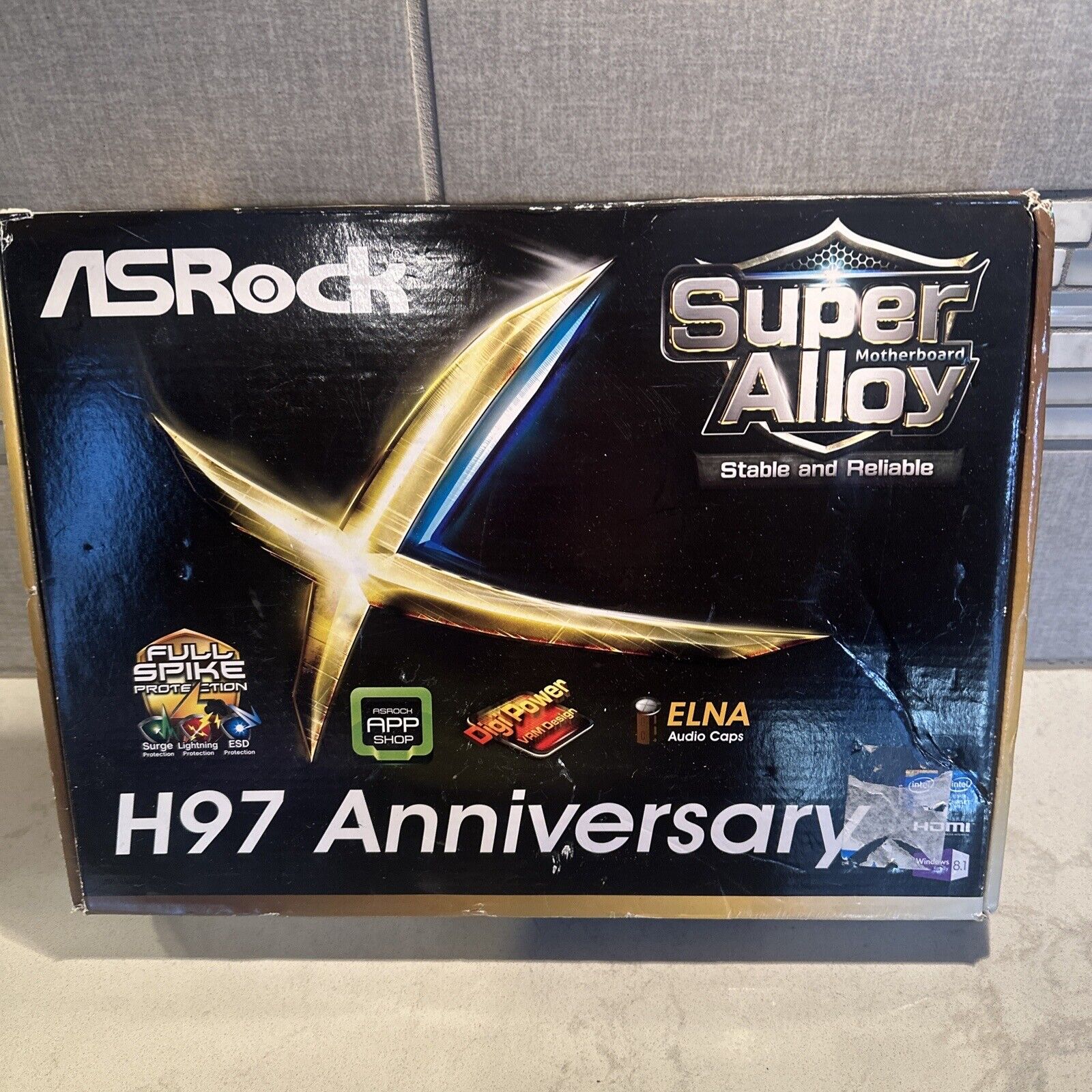 ASRock Intel Motherboard H97M Anniversary LGA 1150 DDR3 HDMI USB 3.0 SATA NEW
