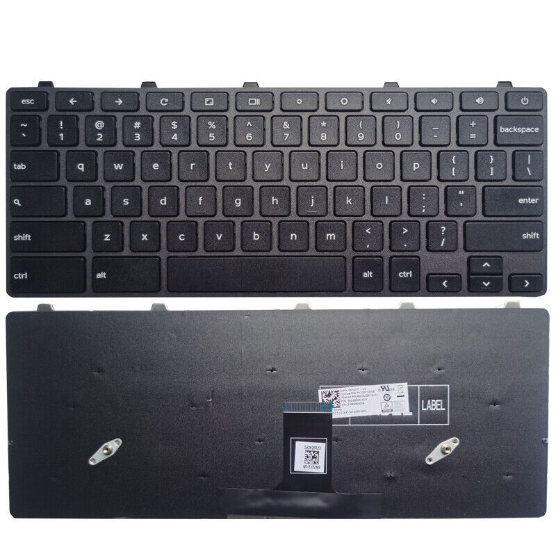 10PCS NEW Dell Chromebook 11 3100 5190 00D2DT Black US Laptop Notebook Keyboard