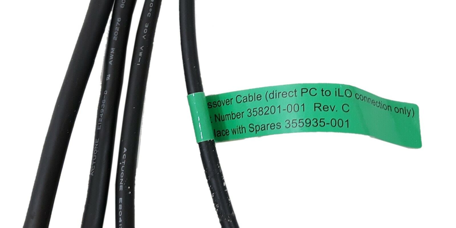 HP Crossover Cable for Proliant Server Direct PC to iLO 358201-001 355935-001