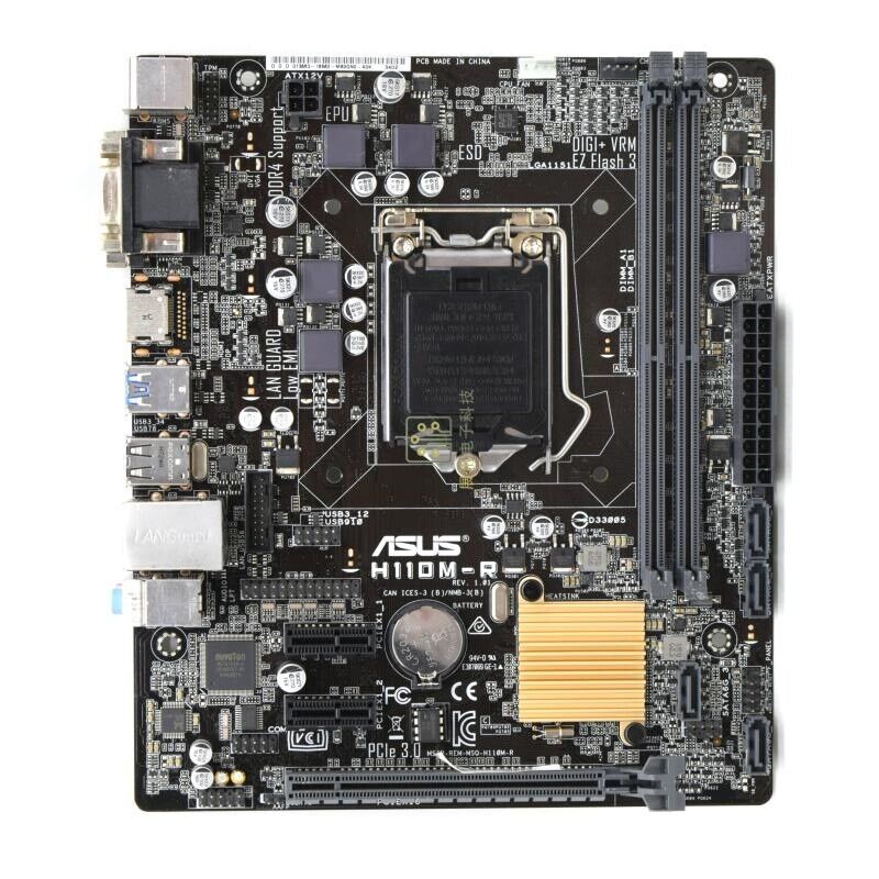 For ASUS H110M-R Motherboard LGA1151 DDR4 Micro-ATX Mainboard