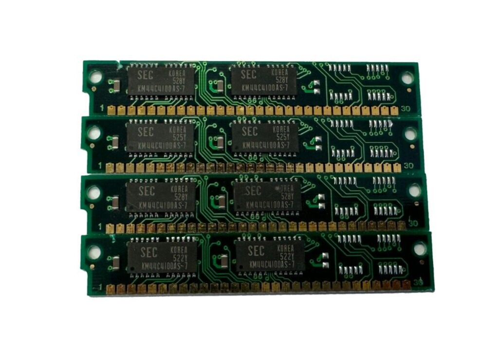 16MB 4x 4MB 30 pin SIMM RAM memory without parity 4x8 (2 chip) for Apple Mac