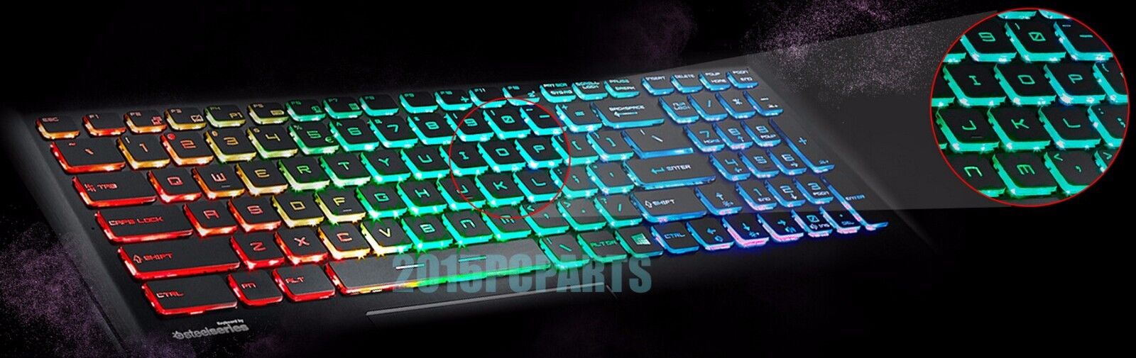 New MSI GT72VR 6RD 6RE 7RE Dominator Pro Full RGB Backlit Keyboard Crystal US