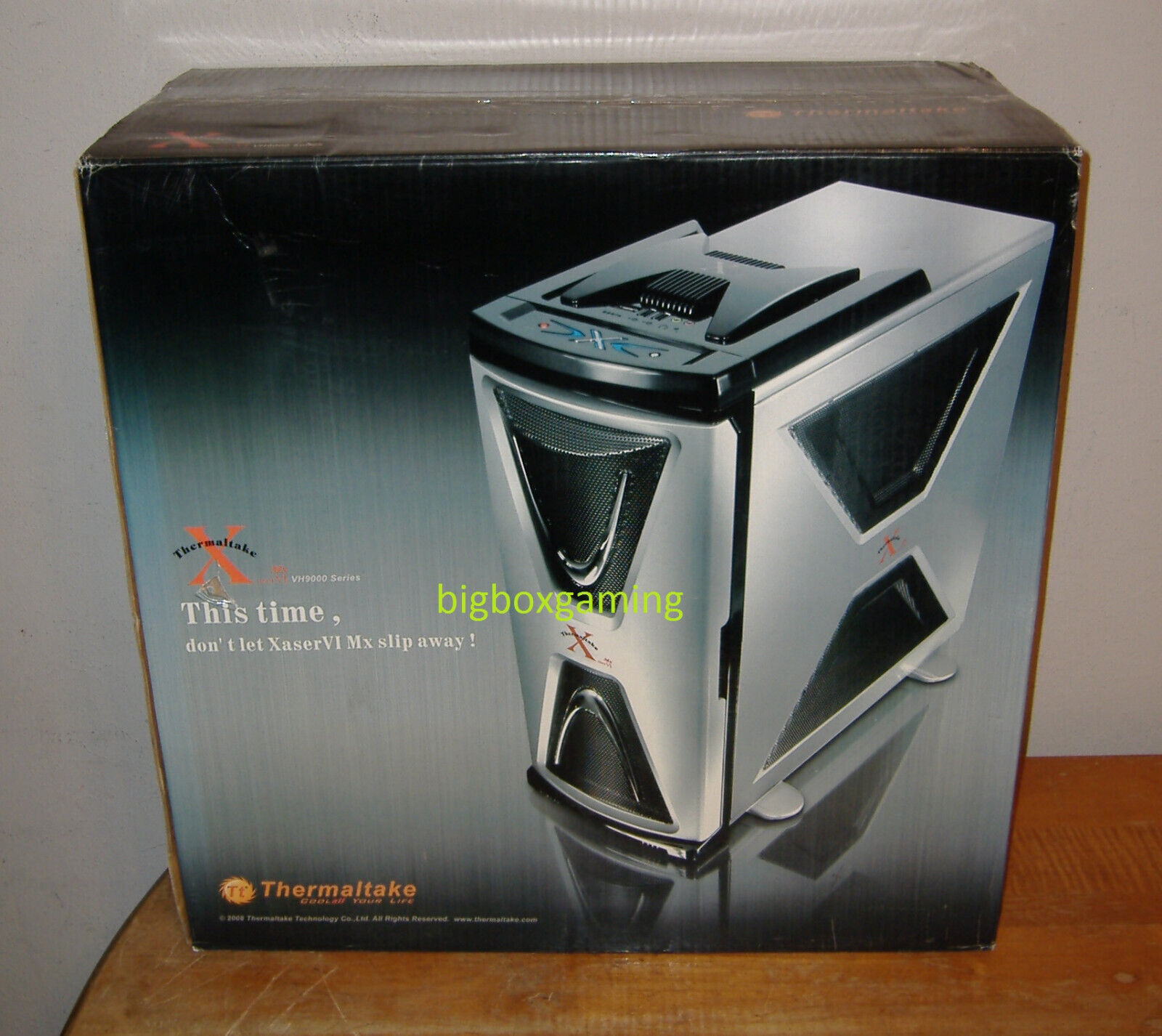 VINTAGE THERMALTAKE XASER ATX PC CASE NEW GAMING SILVER