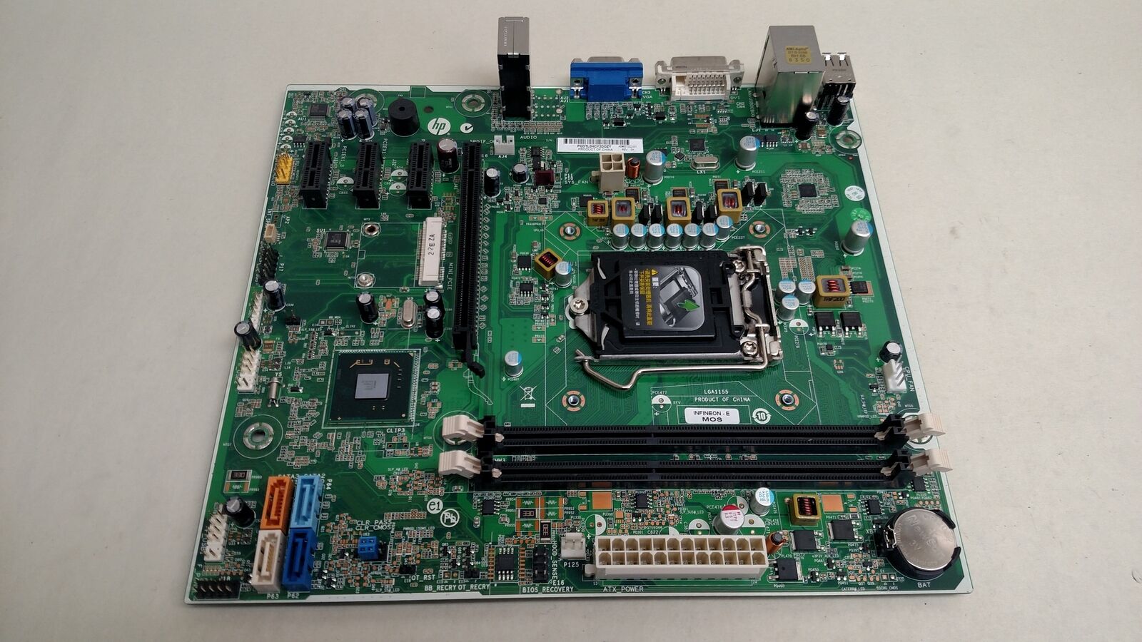 HP 657002-001 Pro 3400 MT LGA 1155 DDR3 Desktop Motherboard w/ I/O Shield