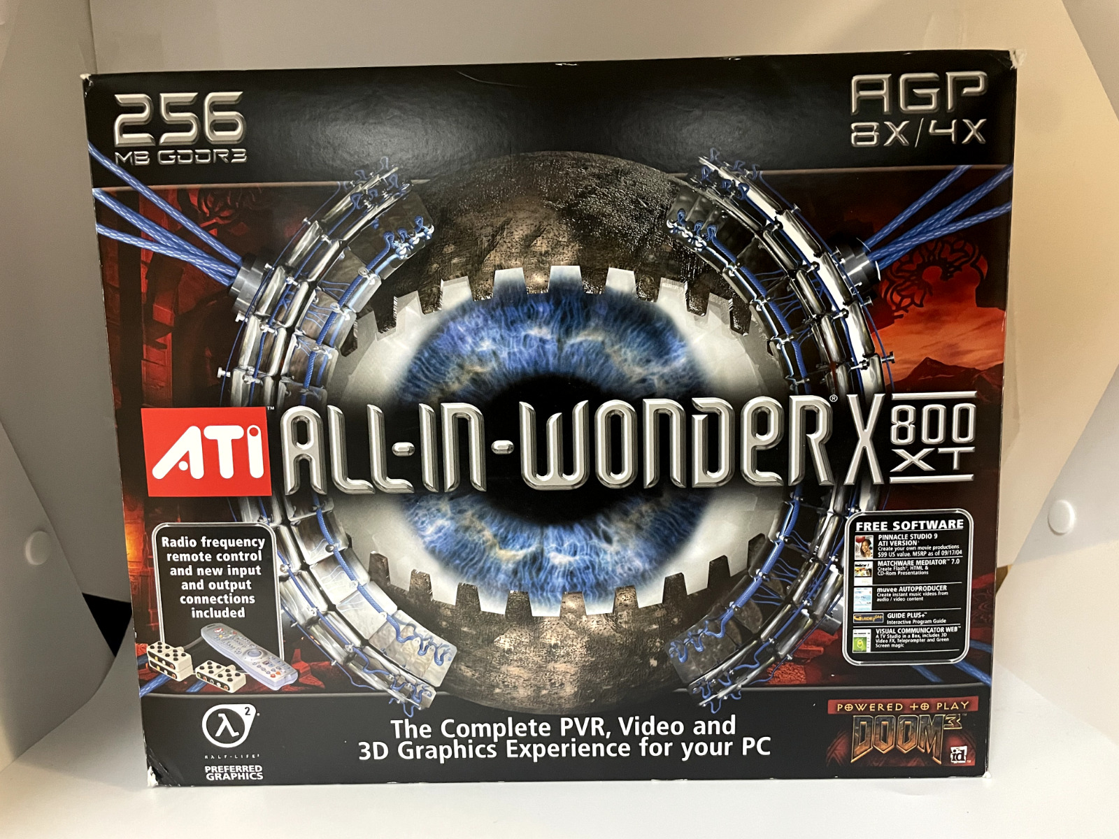 ATI All-In-Wonder X800 XT X800XT 256MB GDDR3 AGP 4X 8X Video Graphics GPU READ