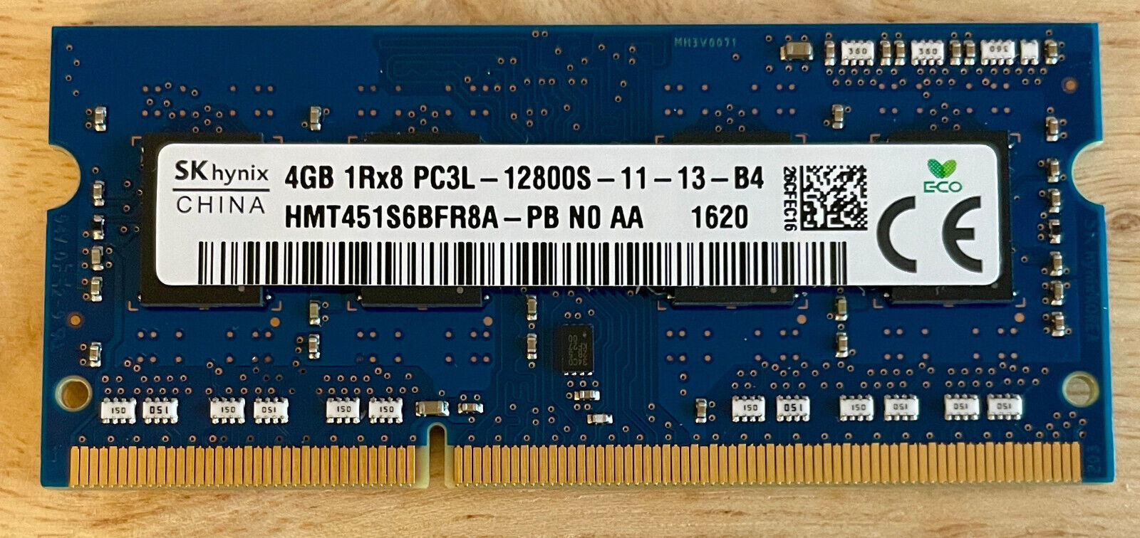 SKHynix 4GB 1Rx8 PC3L-12800 11-13-B4 DDR3-1600MHz SODIMM Memory HMT451S6BFR8A-PB