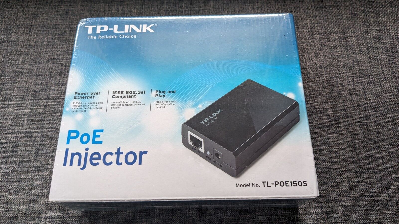 TP-Link Gigabit Power Over Ethernet PoE Injector TL-PoE150S - New In Sealed Box