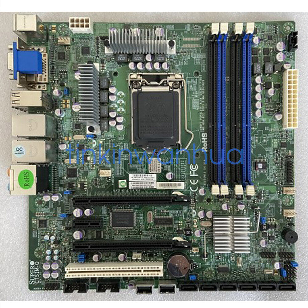 For Supermicro C7SIM-Q Single Socket LGA-1156 DDR3 Micro-ATX Motherboard