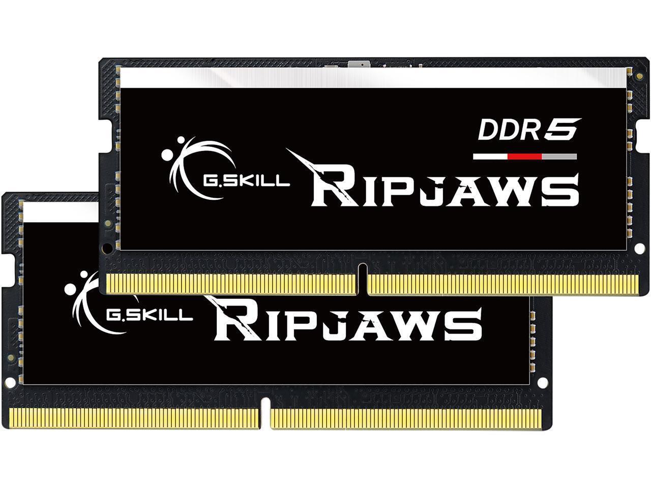 G.SKILL Ripjaws SO-DIMM 32GB (2 x 16GB) 262-Pin DDR5 SO-DIMM DDR5 5600 (PC5 4480
