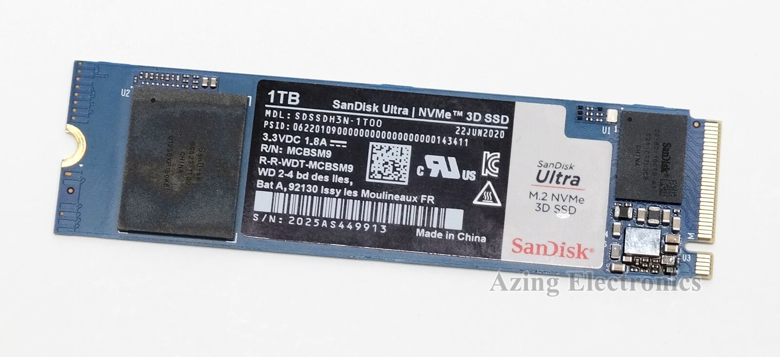 SanDisk Ultra 1TB PCIe Gen 3 x 4 NVMe M.2 Internal SSD SDSSDH3N-1T00-G25