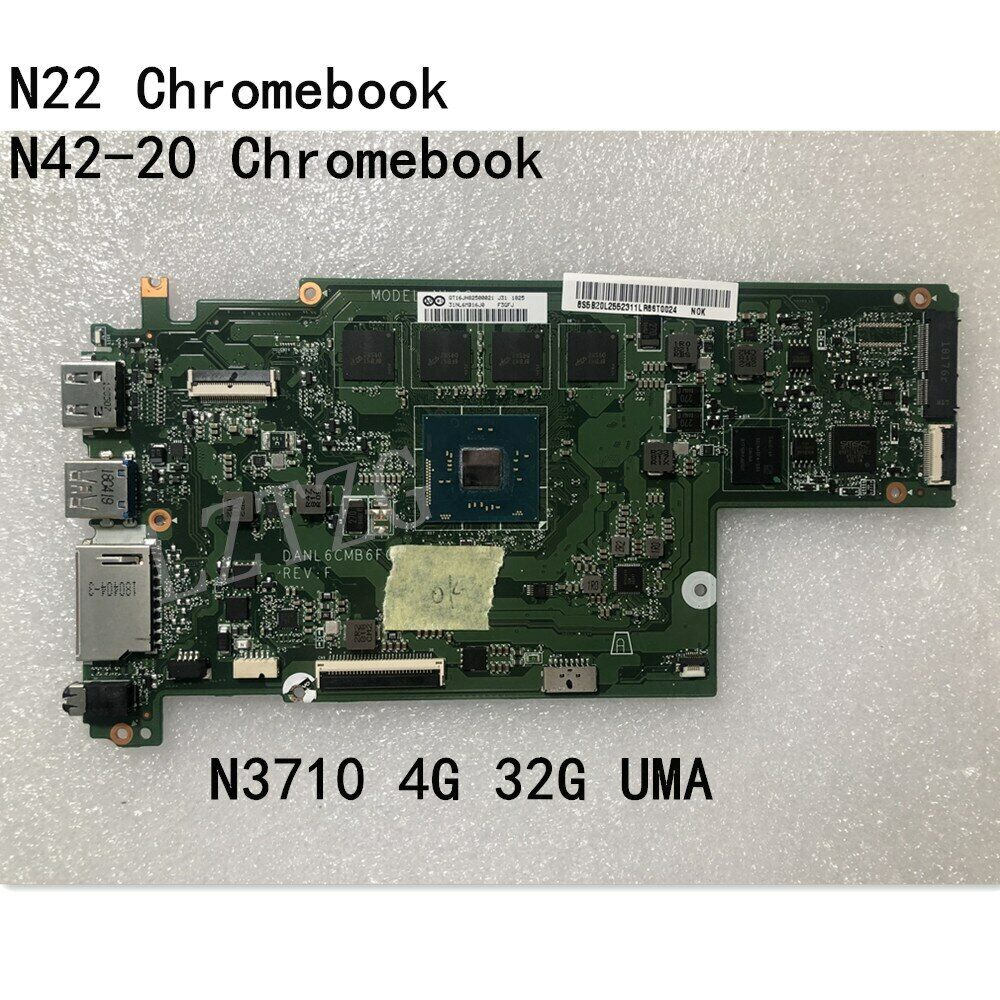 Orignal Lenovo N22/N42-20 Chromebook Motherboard N3170 4G Ram 32G 5B20L25523