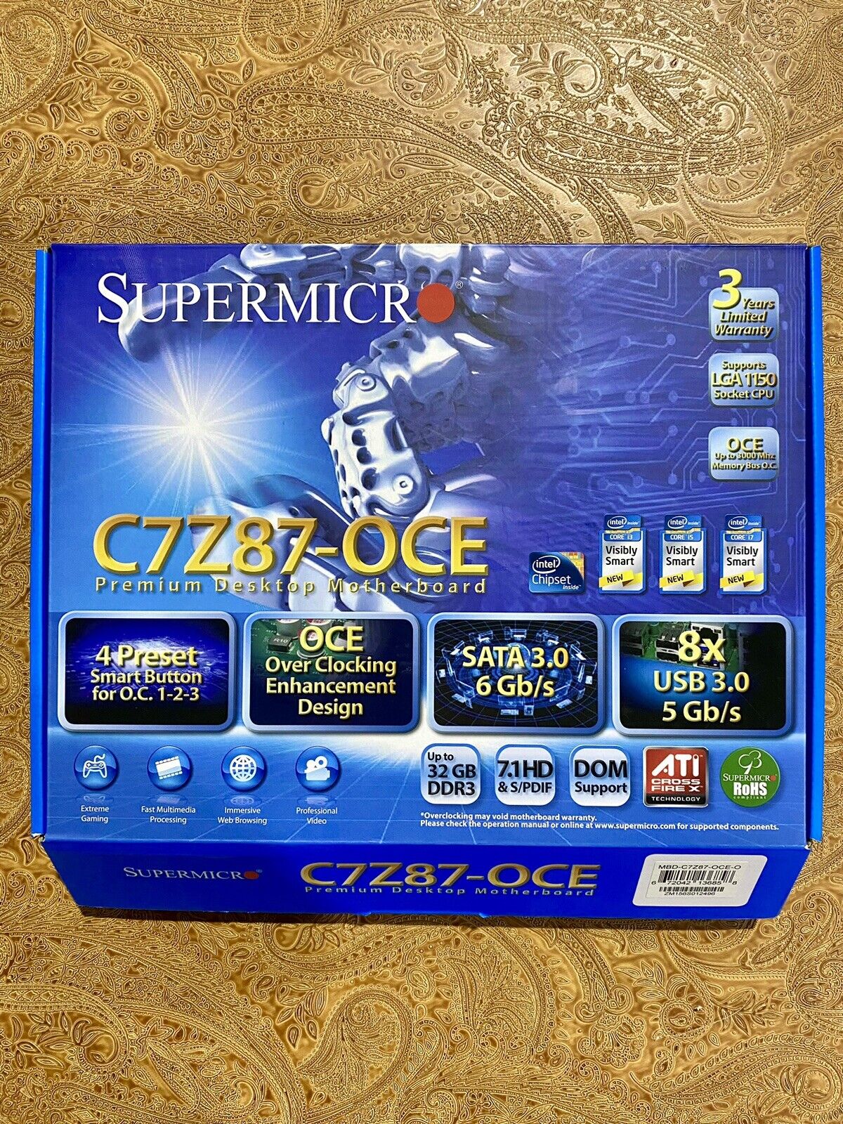 SuperMicro C7Z87-OCE Premium Desktop Motherboard