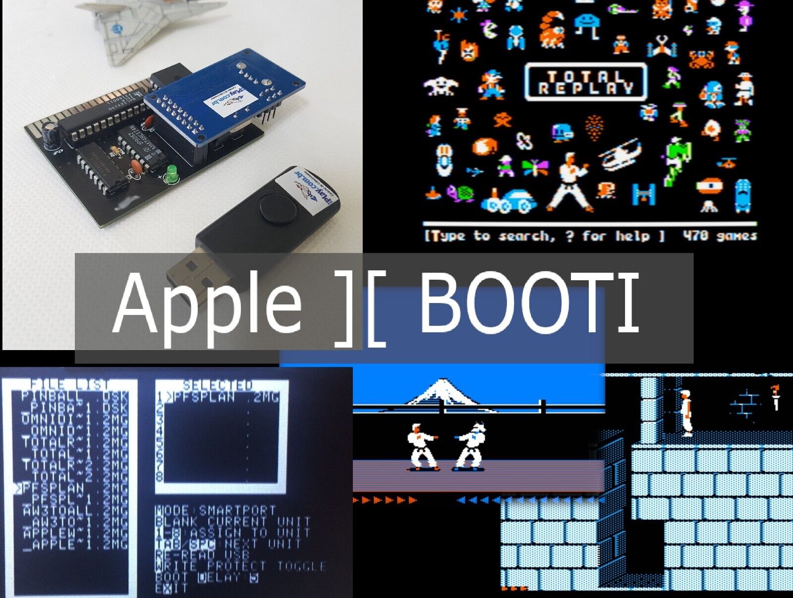 Apple II BOOTI Hard Drive USB Emulator Card. New, Download w/ lots of content