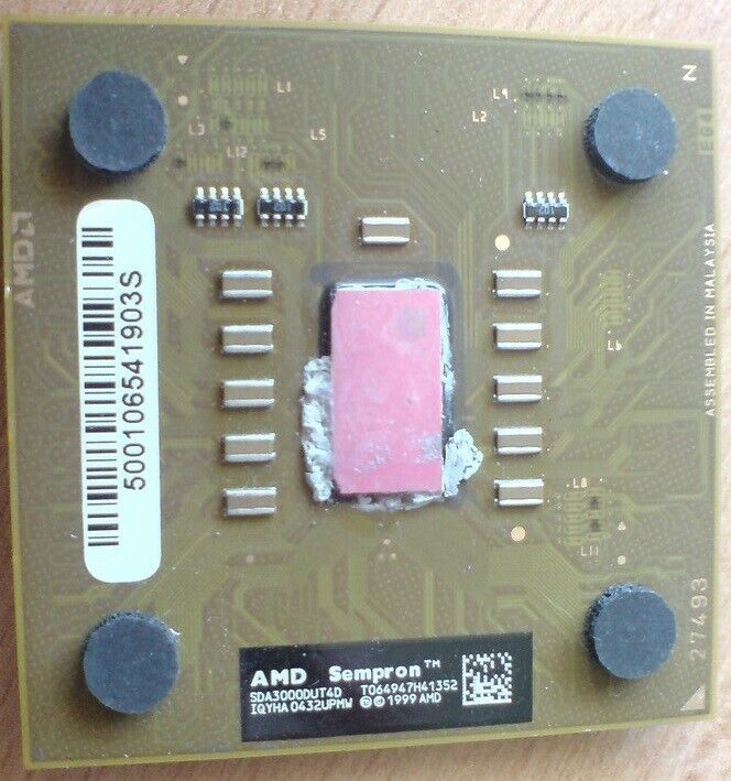 AMD Sempron 3000+ Socket A/462 333MHz Barton K7 CPU Processor SDA3000DUT4D