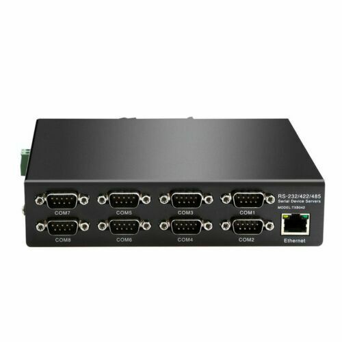 DIEWU 8-port RS232 RS485 RS422 to Ethernet TCP/IP Converter Serial Device Server