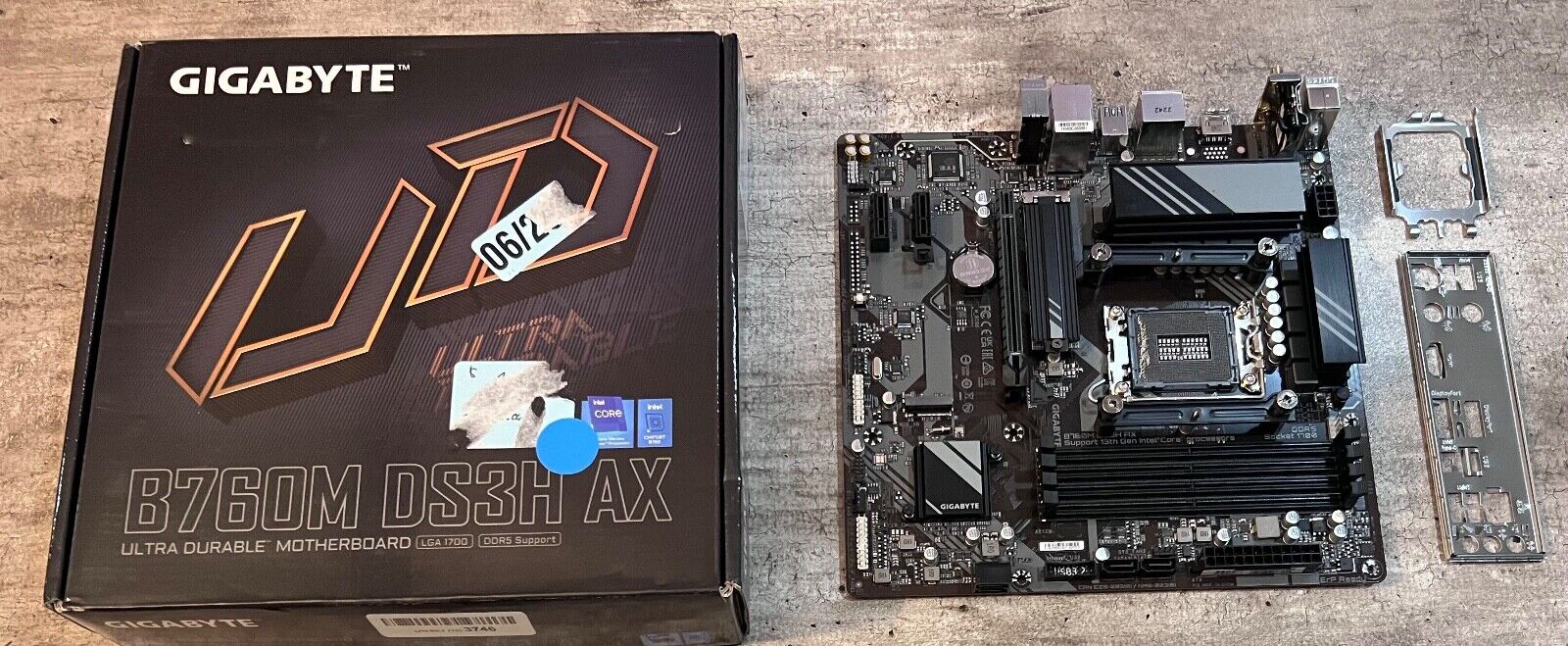 As-is Defective GIGABYTE B760M DS3H AX, LGA 1700 Socket Intel Motherboard A1