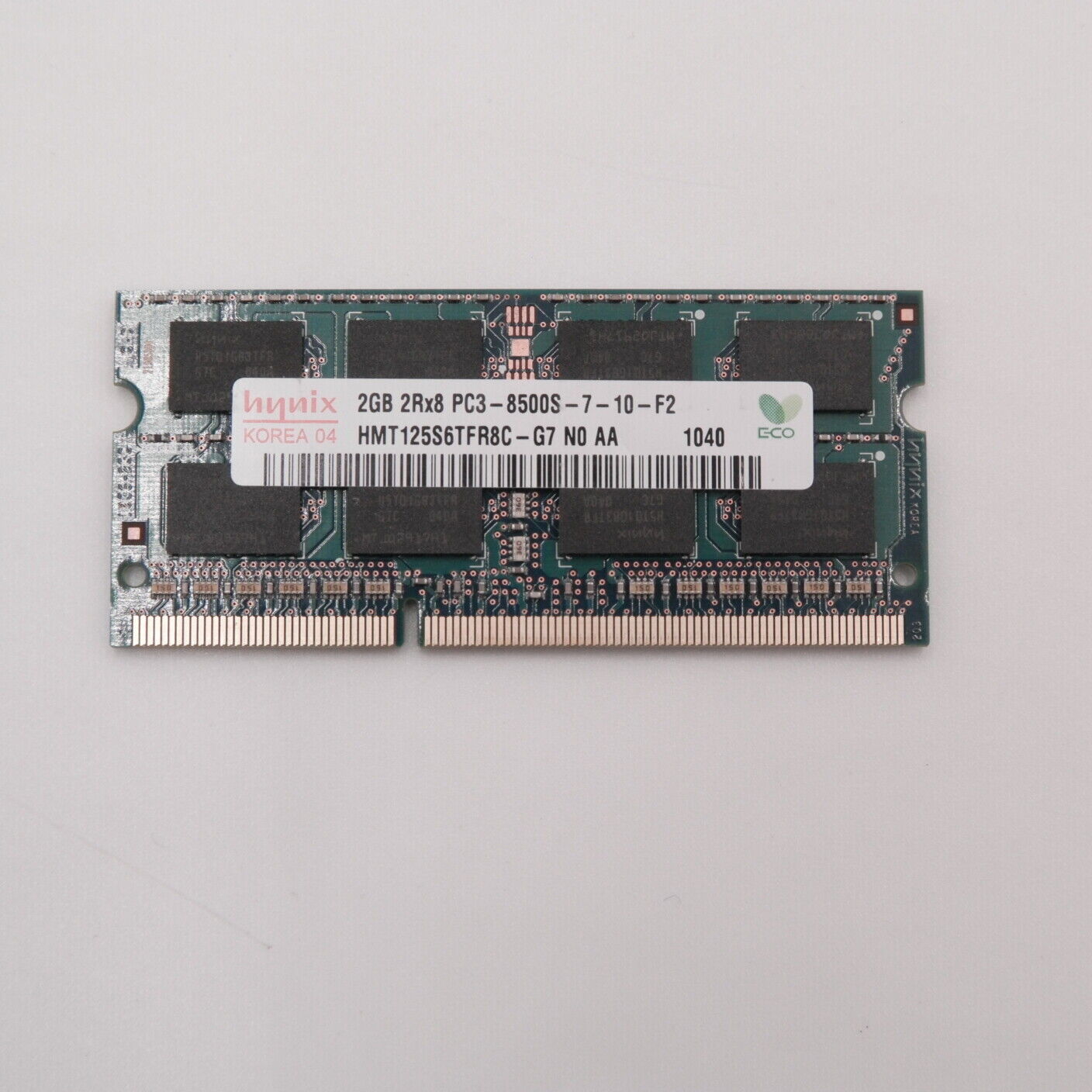 Micron 2GB DDR3 Laptop Memory 1RX8 PC3-8500S 1066MHz (A)