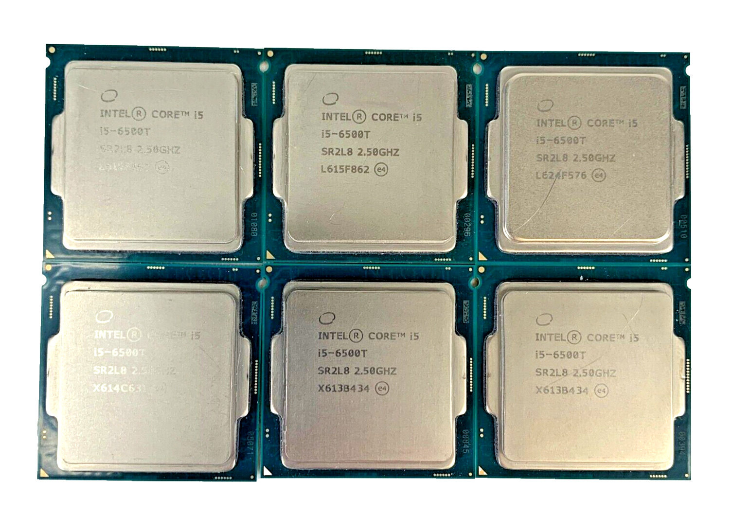 Lot of 6 Intel Core i5-6500T  SR2L8 2.50 GHz 6 MB 8 GT/s  FCLGA1151 Processors