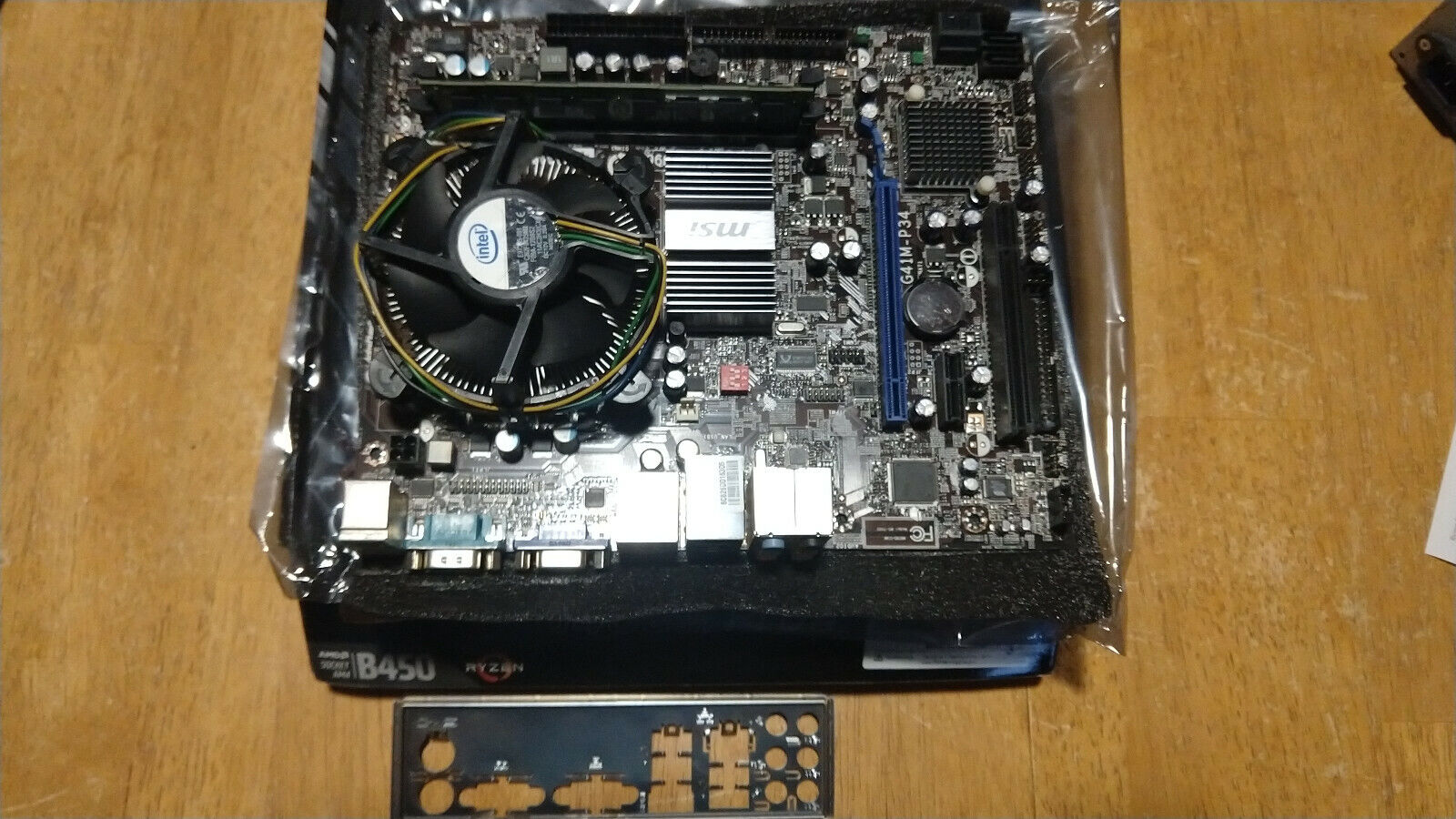 MSI G41M-P34 Motherboard with Intel E7500 Core 2 Duo CPU and Crucial 4GB RAM