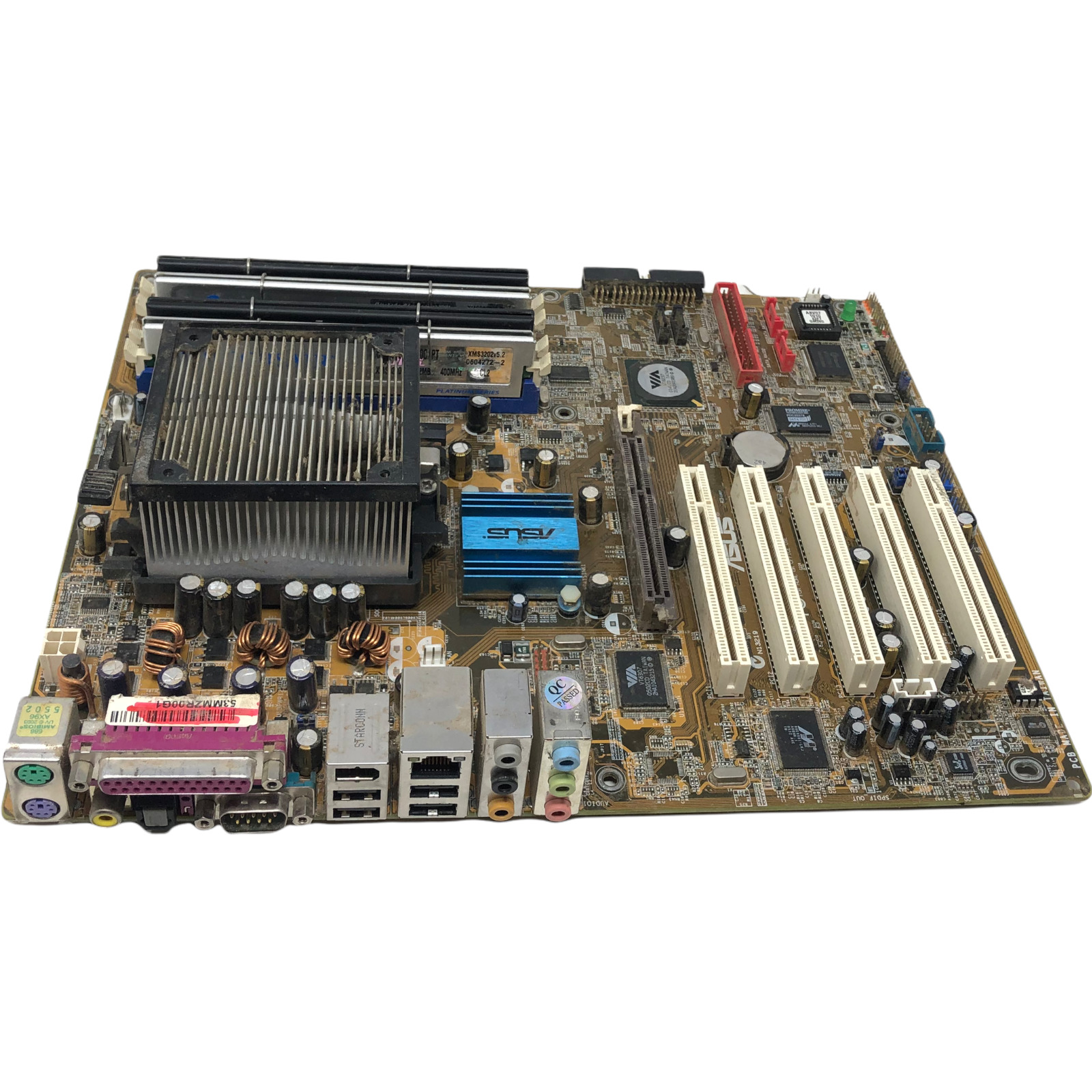 ASUS Motherboard N13219 for Parts Untested Corsair Promise Computer 