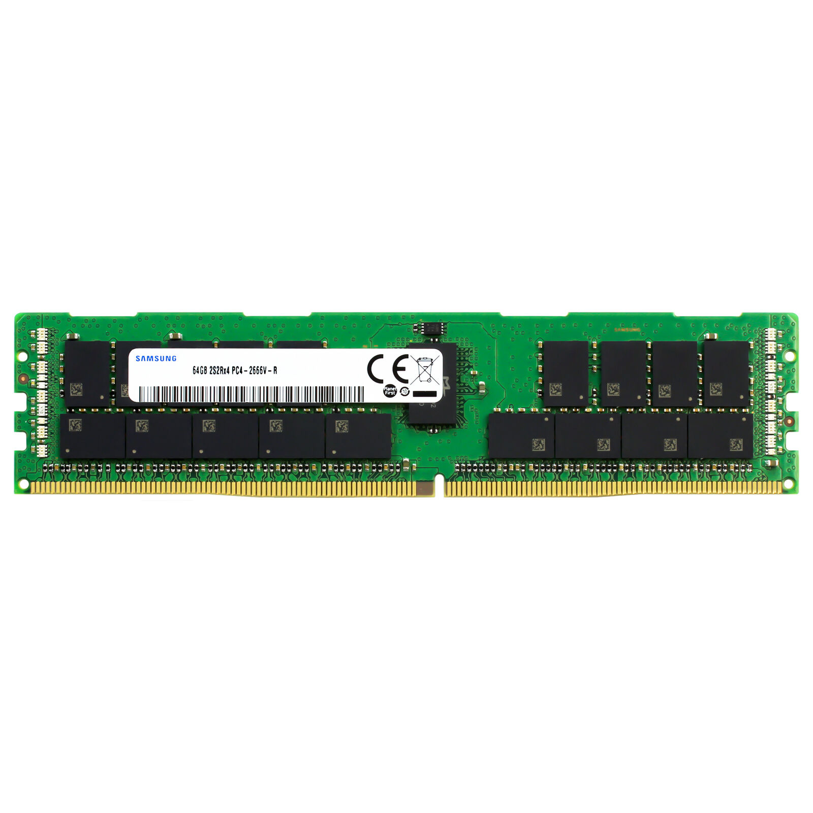 Samsung 64GB 2S2Rx4 PC4-2666V RDIMM DDR4-21300 REG Memory RAM (M393A8K40B22-CWD)