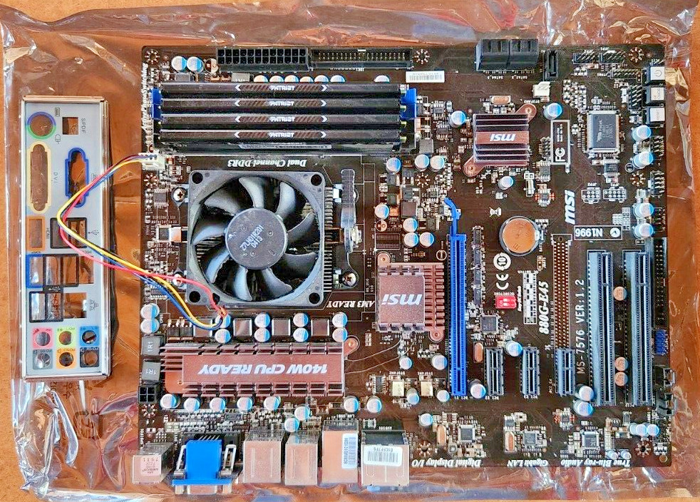 MSI 880G-E45 MS-7576 Motherboard/AMD Athlon II X2 270 3.40GHz CPU/32GB DDR3 RAM