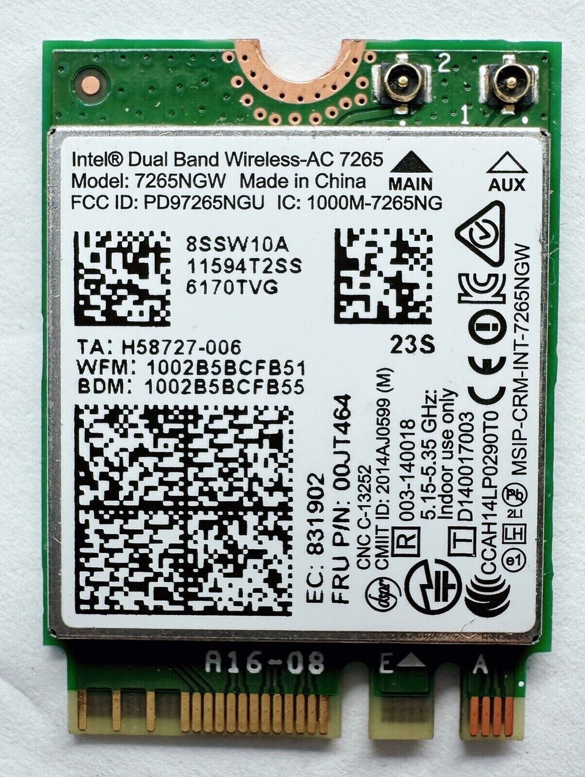 Lot of 27 Intel 7265NGW Intel Wireless-AC 7265 Dual Band Wifi+ BT 4.0 Cards