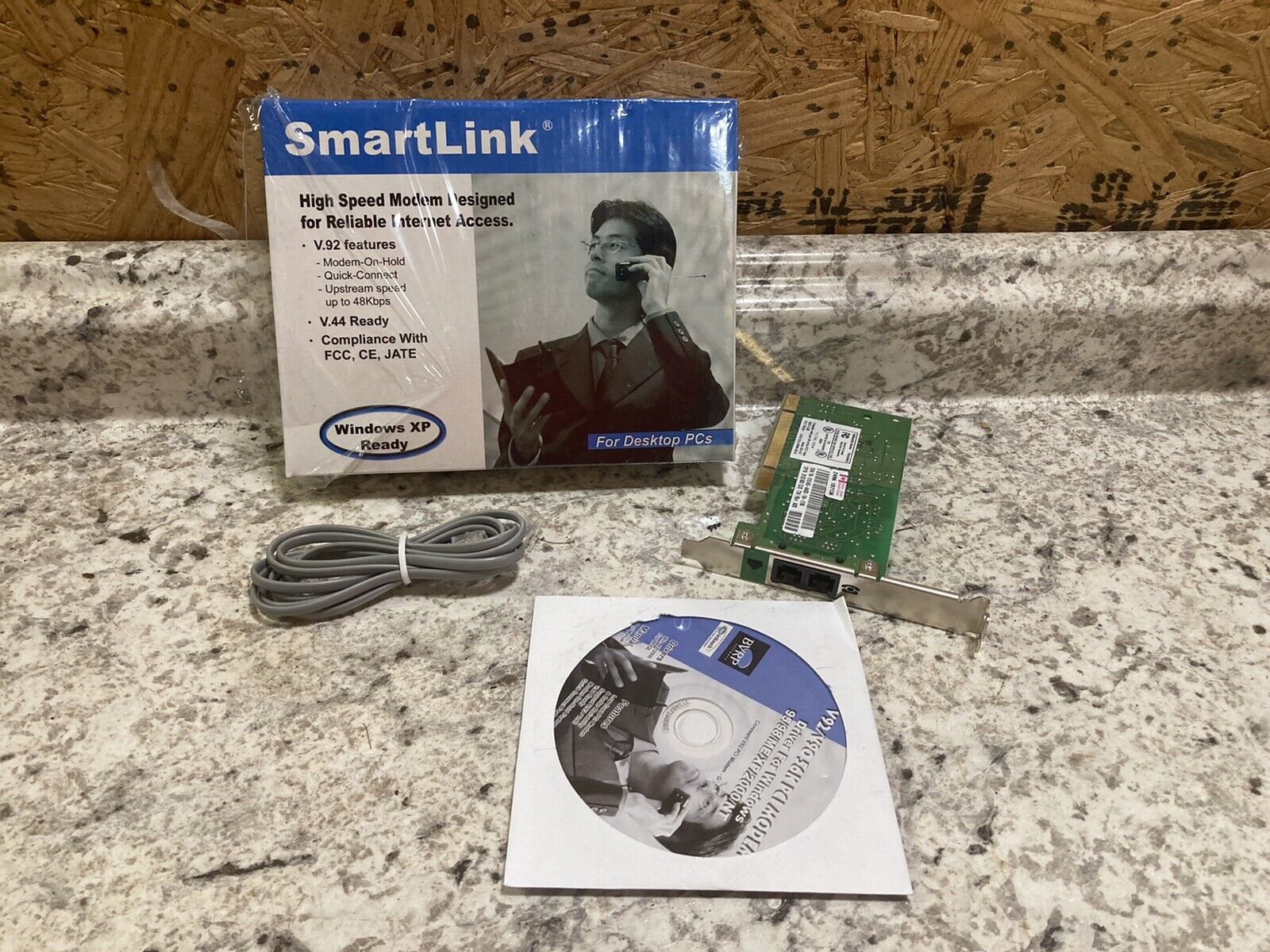 Vintage SmartLink V.92 / V.90 56K PCI Modem Windows XP Ready V.44 Ready