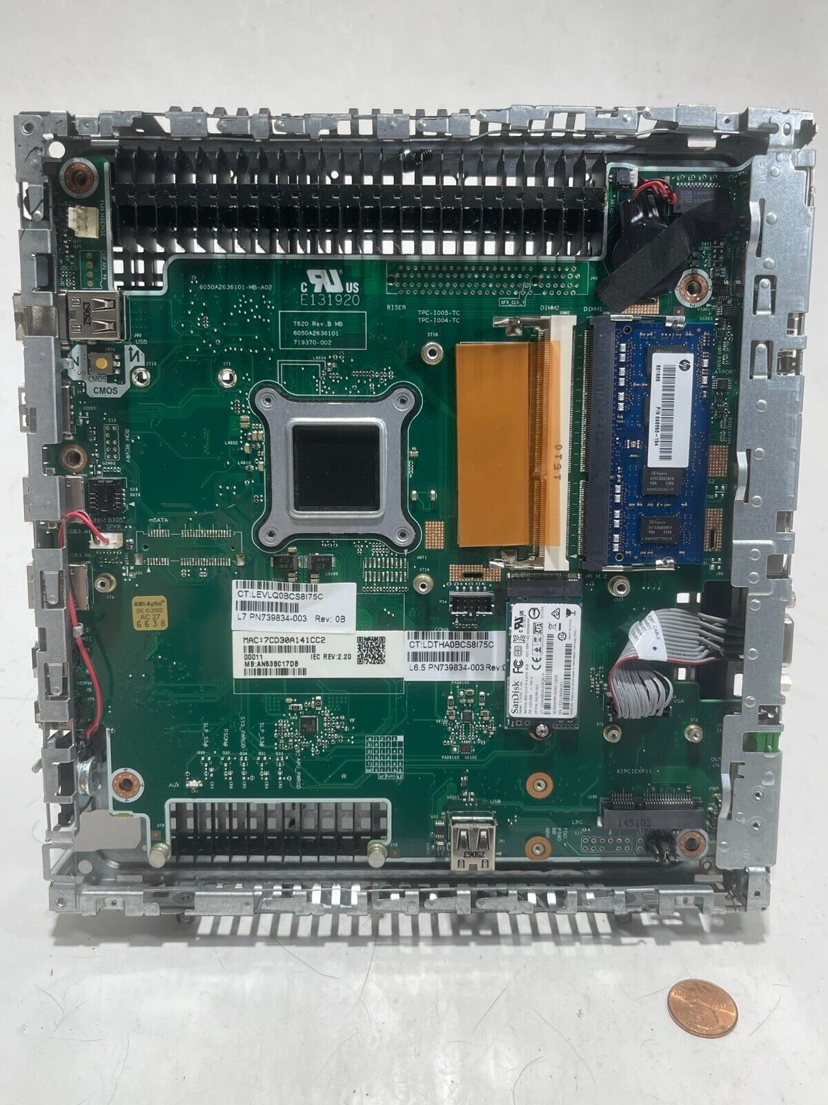 For HP T620 Motherboard 719370-002