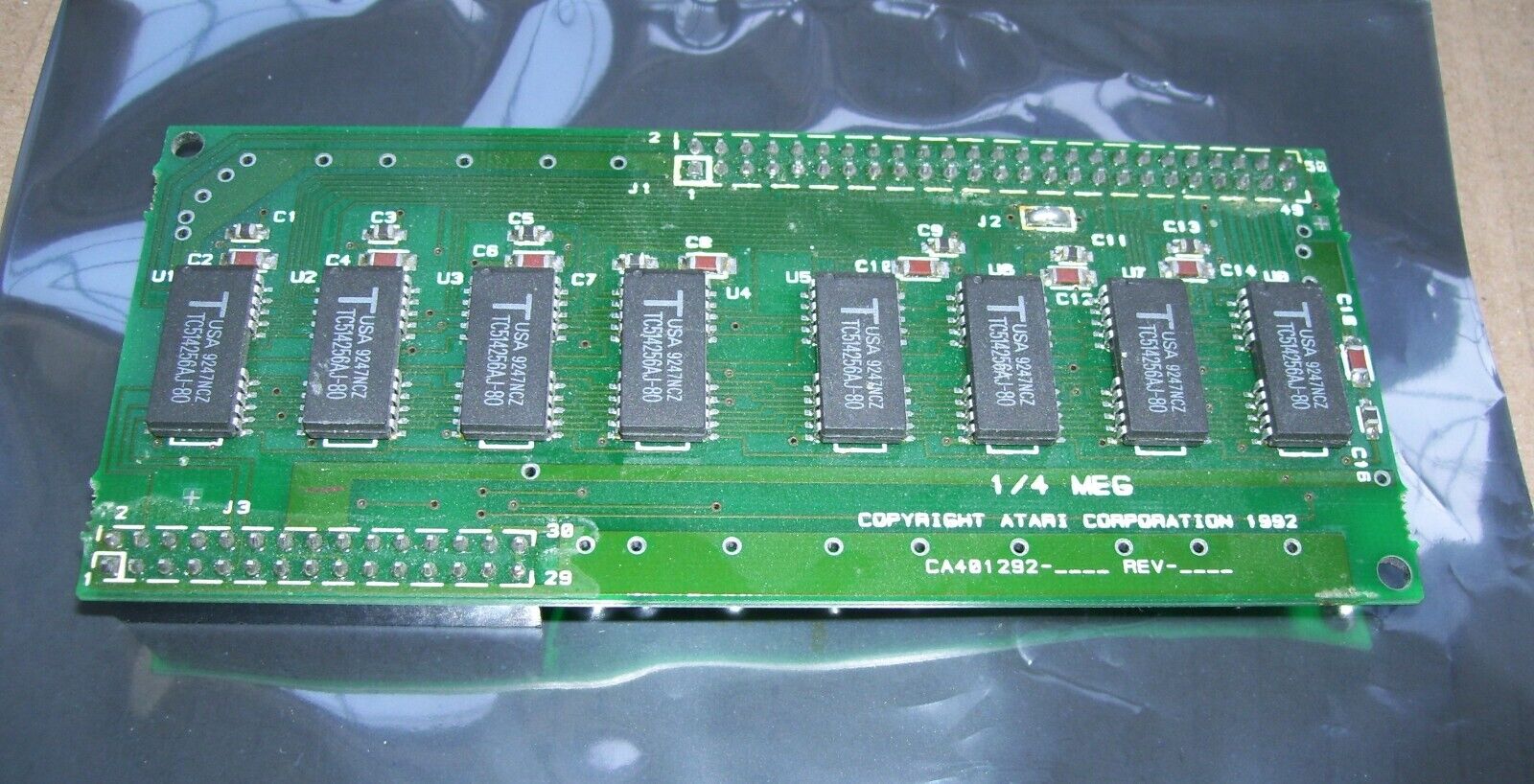 Atari Falcon 030 Computer 1MB Memory card TESTED OK TC514256AJ-80 Dram IC Chips
