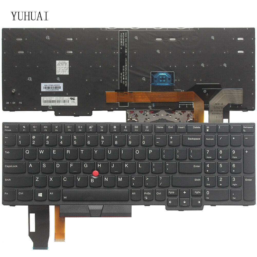 New For Lenovo IBM Thinkpad E580 E585 L580 P52 P72 Laptop US keyboard SN20P34095