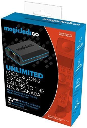USED Magicjack Go Digital Phone Service Free Unlimited Calling to US and Canada
