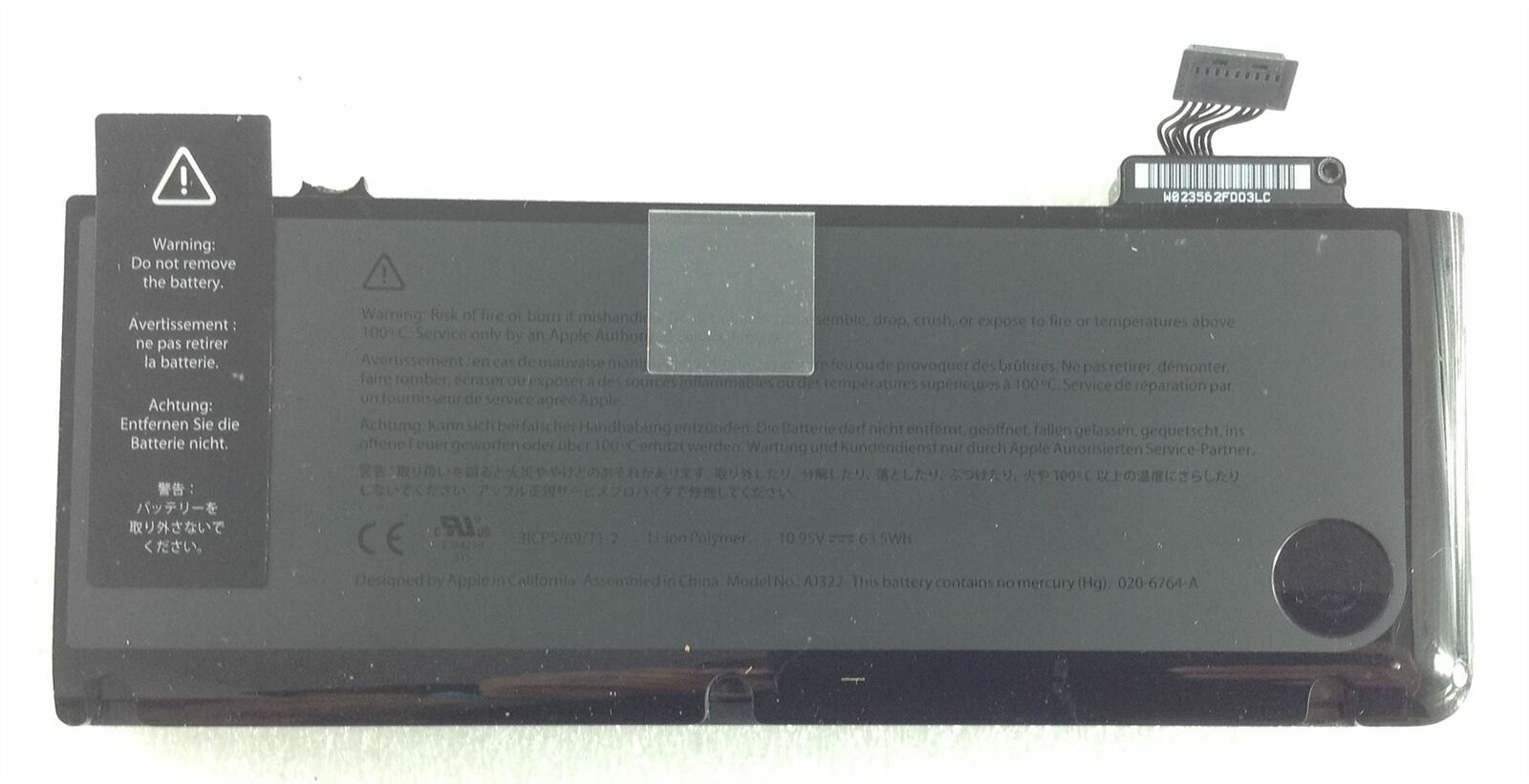 Macbook Pro 13 A1278 2012 Mi Battery Genuine Original Li-ion A1322 020-6764-A