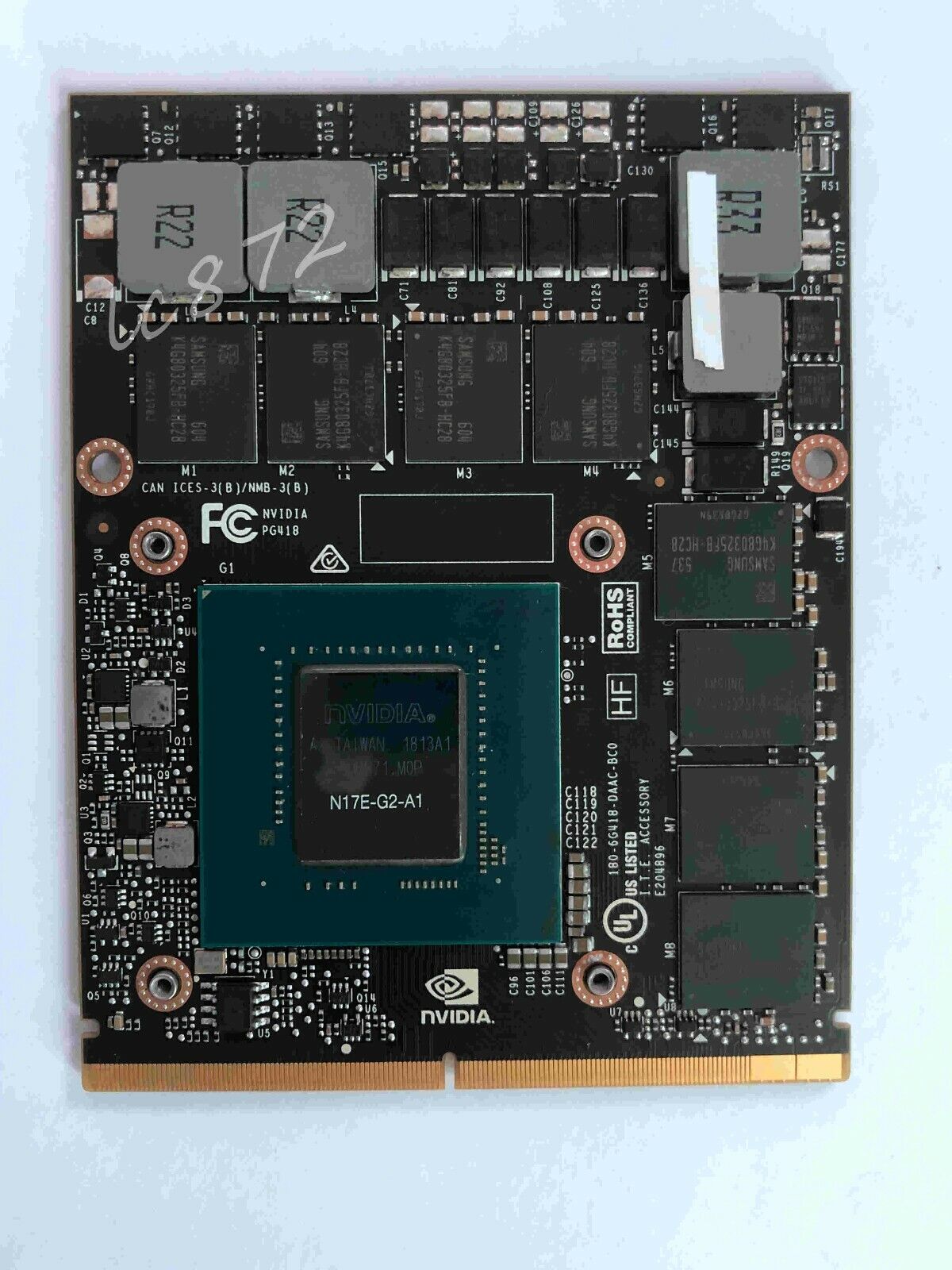 NEW Nvidia GeForce GTX1070 8GB DDR5 MXM3. Dell Alienware HP MSI Clevo VIDEO CARD