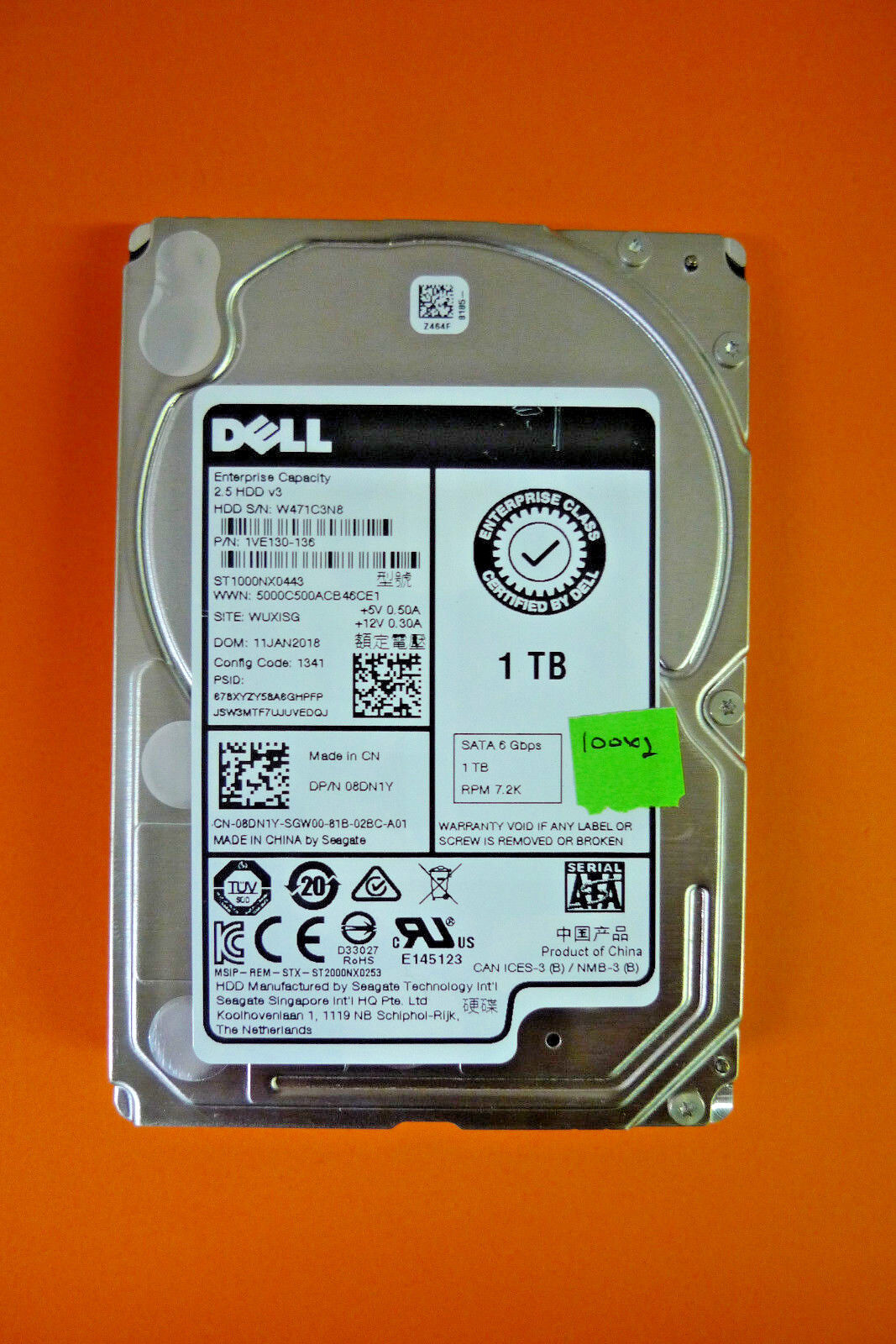 Dell Enterprise Capacity 1TB 2.5\