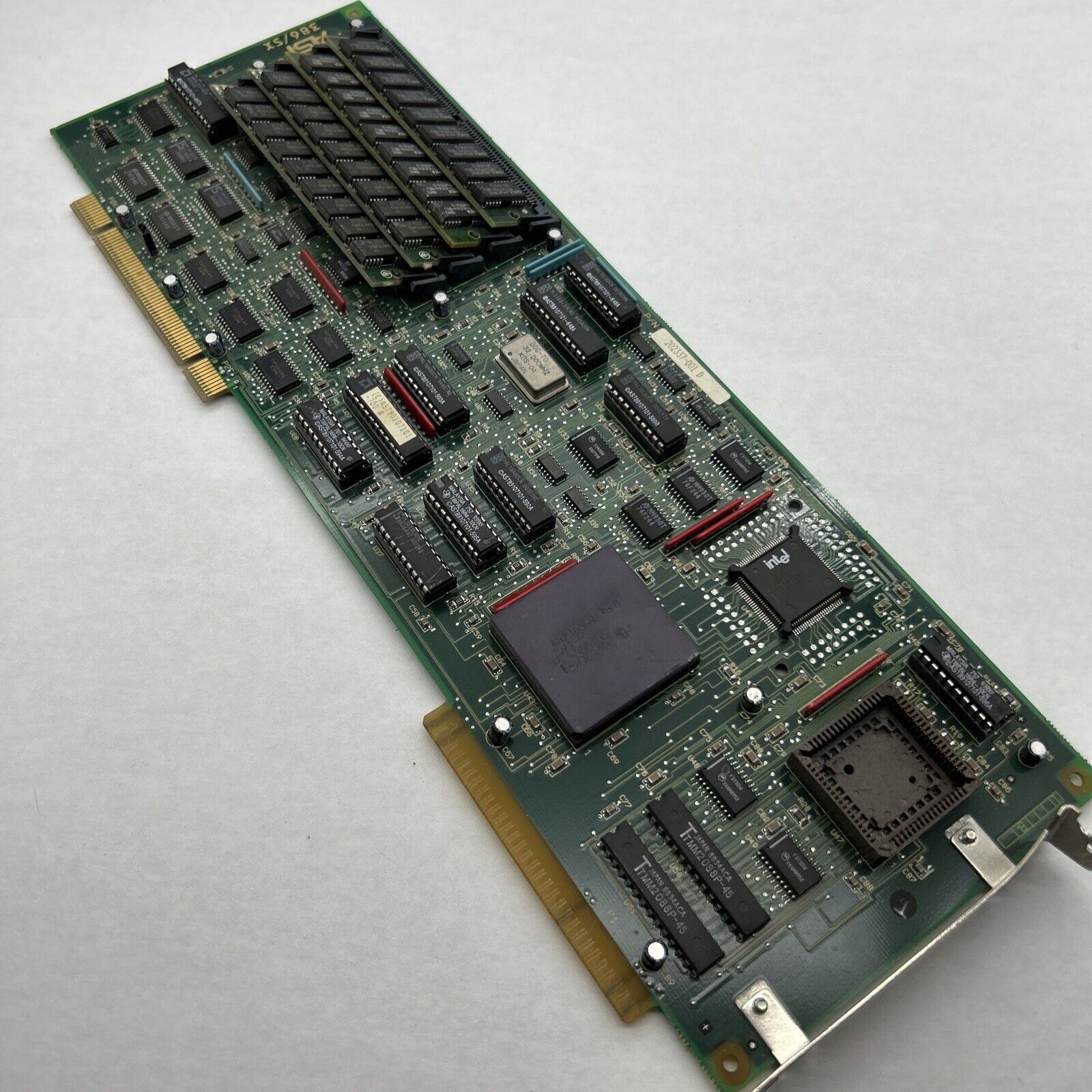 Intel 386 SX 16 mhz Card CPU w/ 4MB Ram AST RESEARCH Board # 202337 4x 1mb