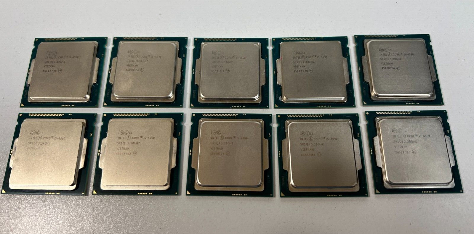 Lot of (10) Intel SR1QJ Core i5-4590 Quad Core 3.3GHz LGA1150 Desktop CPU
