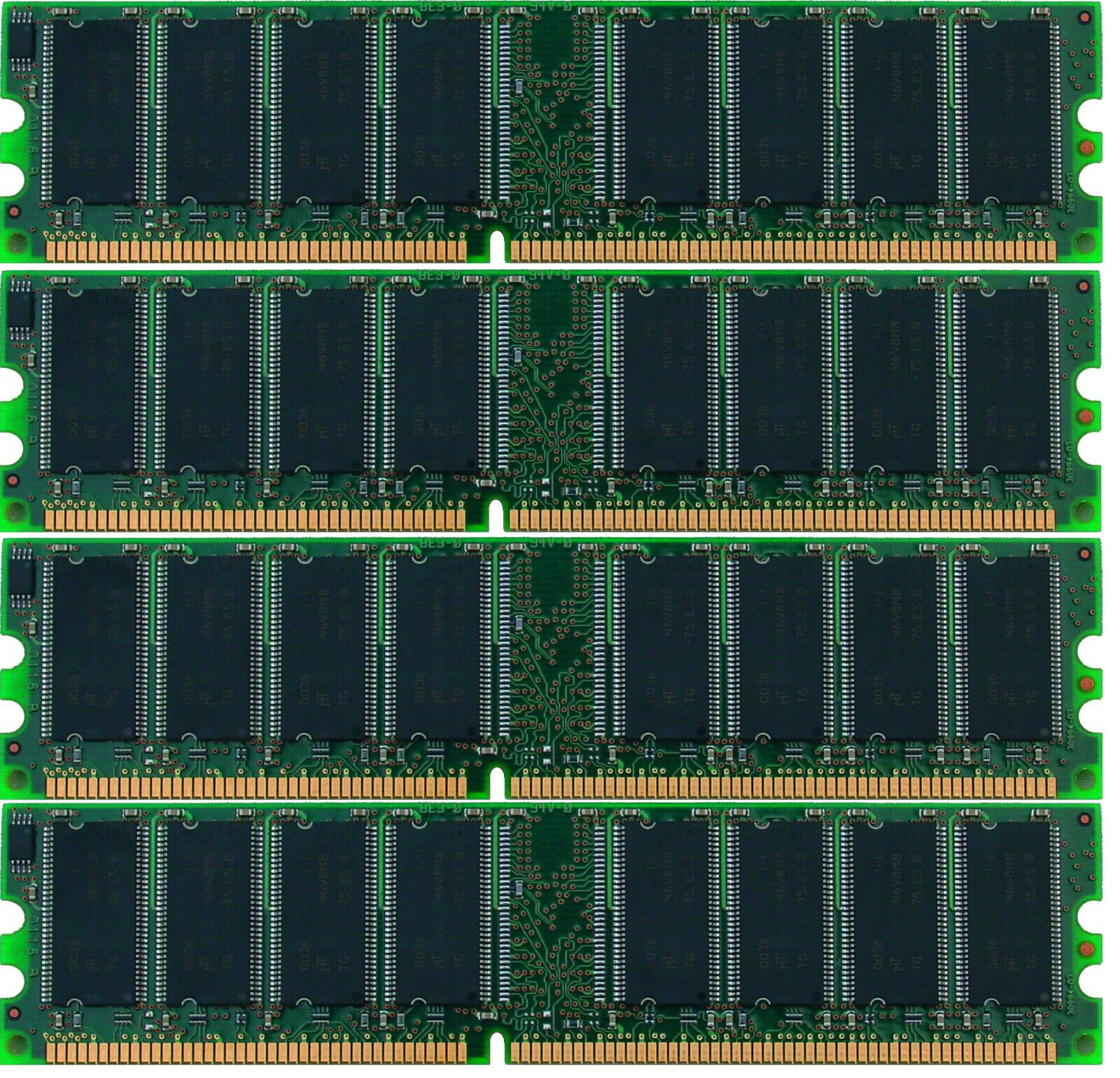 1GB 2GB 3GB 4GB Branded Memory DDR1 333 / 400MHz PC3200 PC2700 DIMM 184-inch