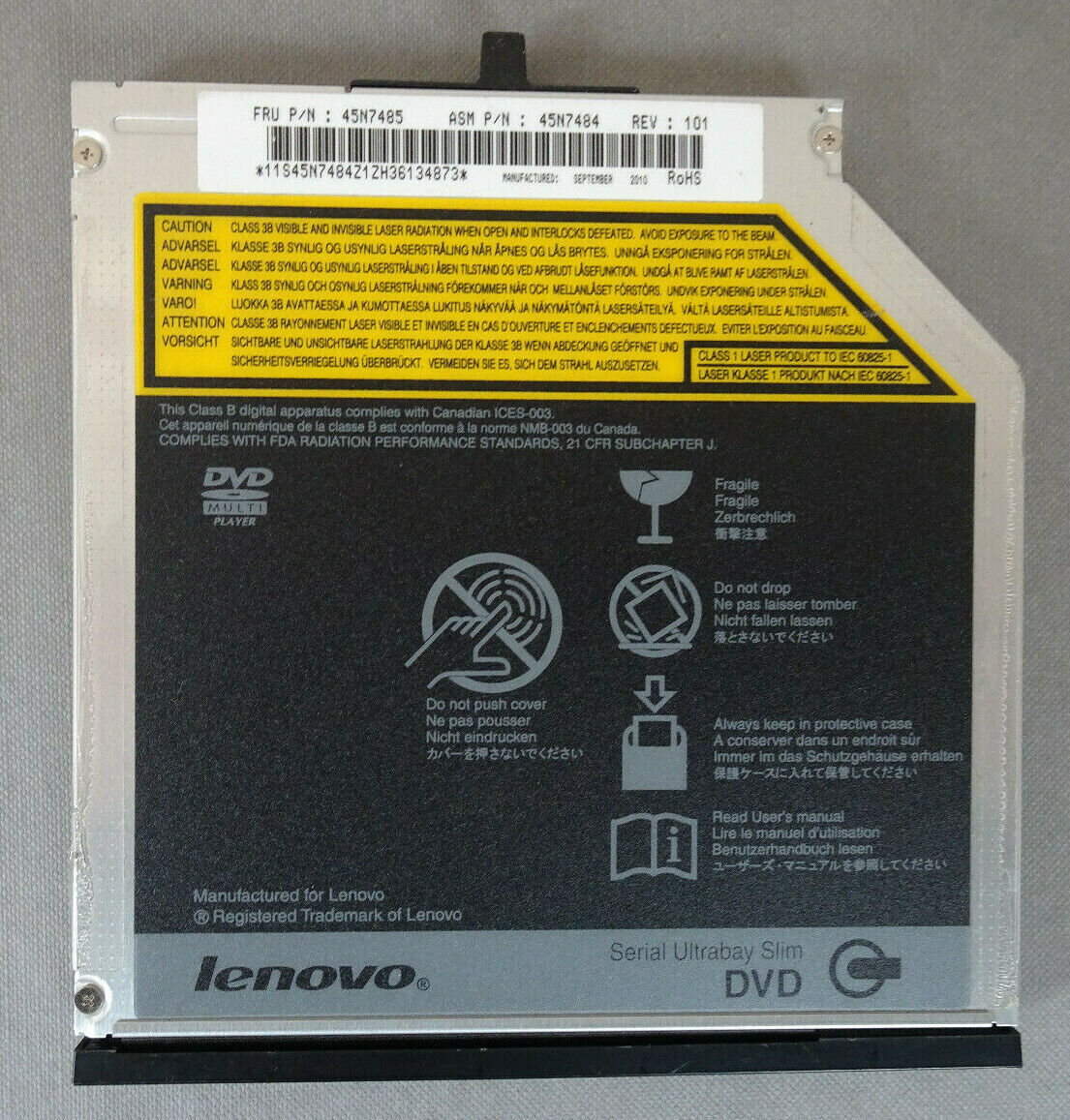 Lenovo ThinkPad T410 Laptop DVD-ROM DRIVE 45N7485 DU20N 