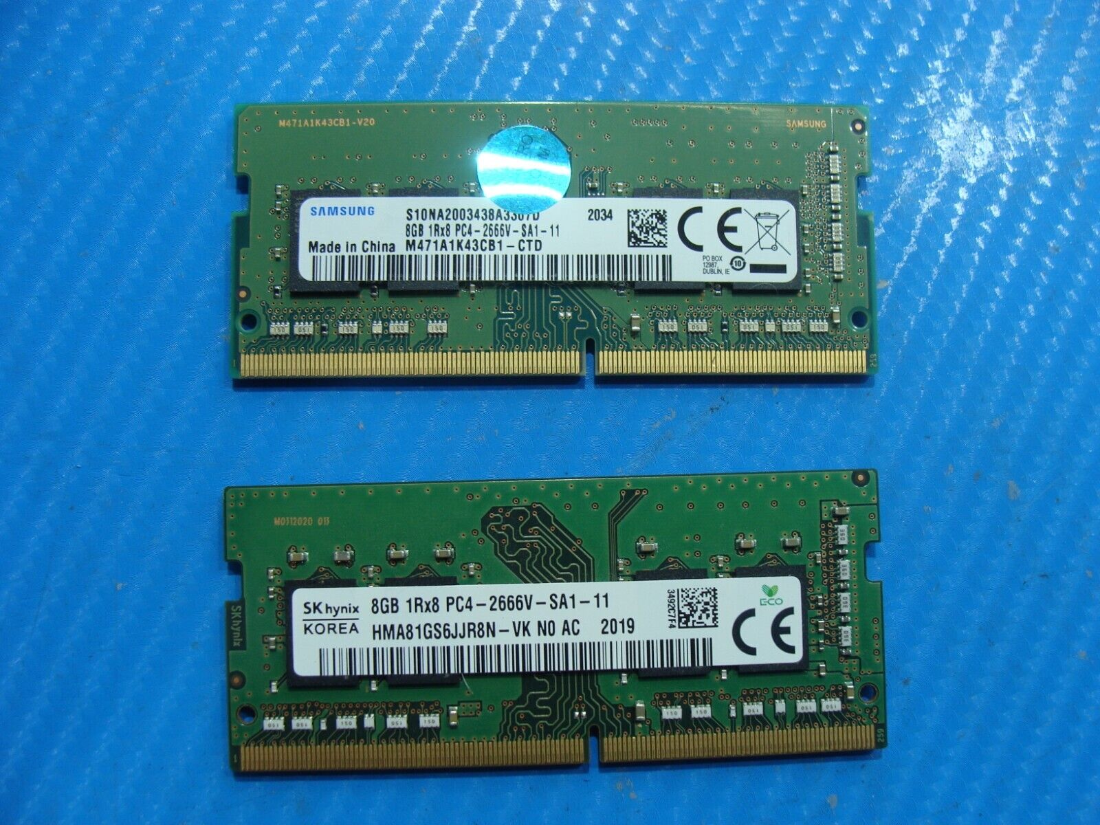 Asus FX505DT-UB52 SK hynix Samsung 16GB 2x8GB 1Rx8 Memory M471A1K43CB1-CTD