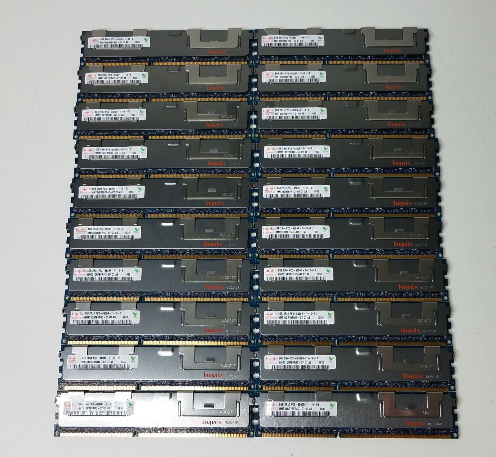 160GB (20x8GB) Hynix PC3-8500R Reg ECC DDR3 Server RAM HMT31GR7BFR4C-G7