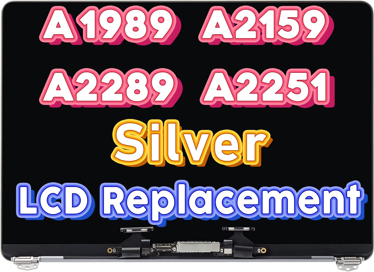 NEW Silver For MacBook Pro 13” A2159 2019 Full LCD LED Screen Display Assembly