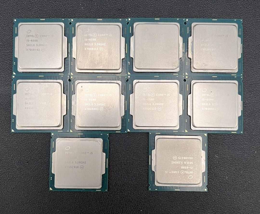 Lot of 10 - Intel Core i5-6500 SR2L6  3.20 GHz  Desktop Processor